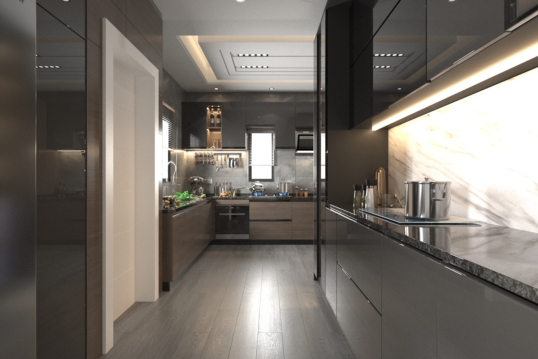 Block B kitchen view 1