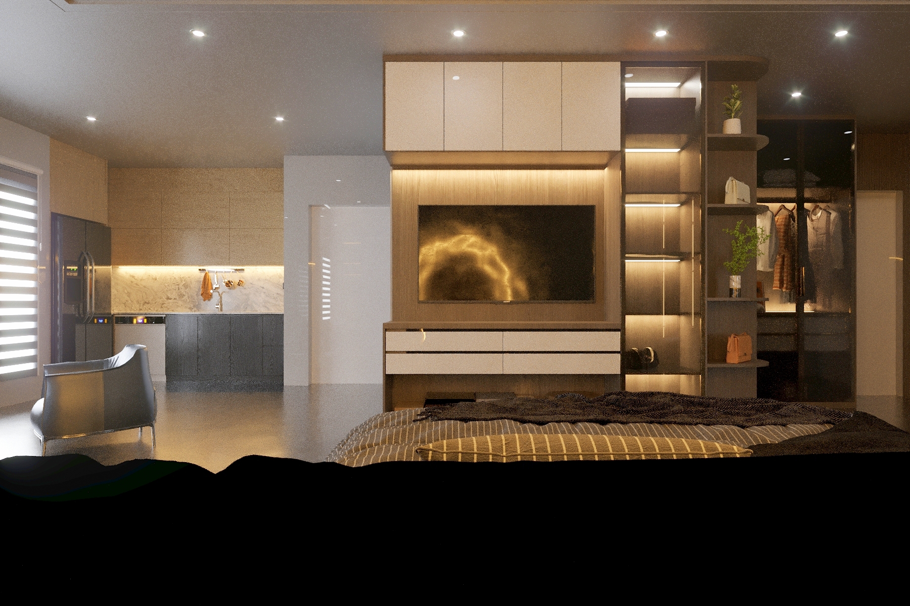 Block B master Bedroom.view 3a
